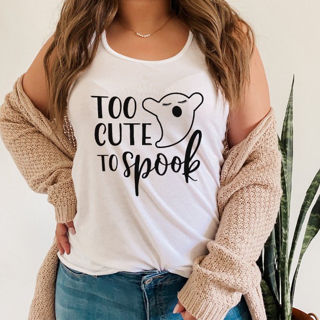 Camiseta Con Tirantes Demasiado lindo para hablar Halloween (Subido por el creador)