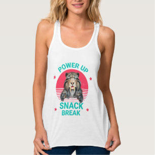 Camiseta Con Tirantes Descanso para un Snack de Recarga Tigre Dientes de