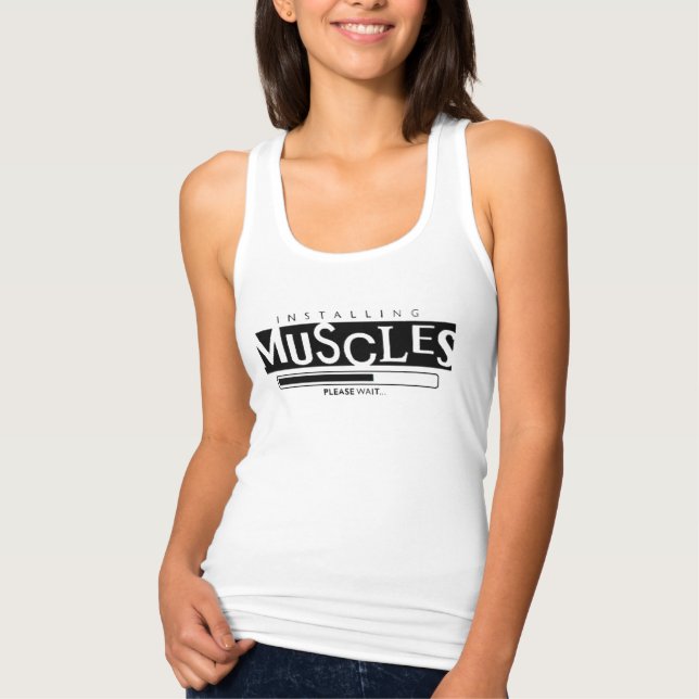 CAMISETA CON TIRANTES DESCARGAR MÚSCULOS (Anverso)