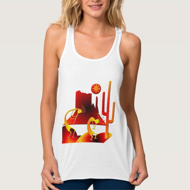 Camiseta Con Tirantes Desert Kokopelli (Anverso)