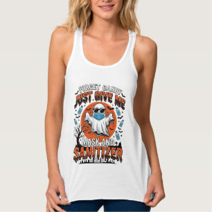 Camiseta Con Tirantes Desinfectante Halloween Máscara Divertida de Fanta