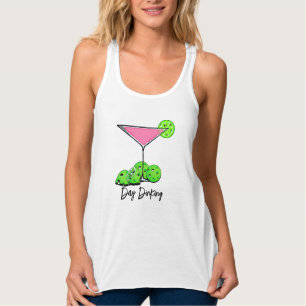 Camiseta Con Tirantes Día de Dinking Cosmo Pink Cóctel, Limas de Pickleb