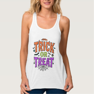 Camiseta Con Tirantes Día de las Brujas Truco Regalo Araña Divertida Tel