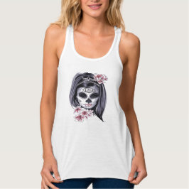 Camiseta Con Tirantes Día de Muertos Día de la Calavera del Azúcar