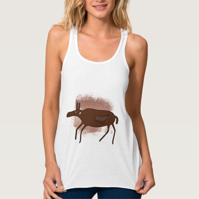 Camiseta Con Tirantes Dibujos de cavernas Madre Bebé -Animales (Anverso)
