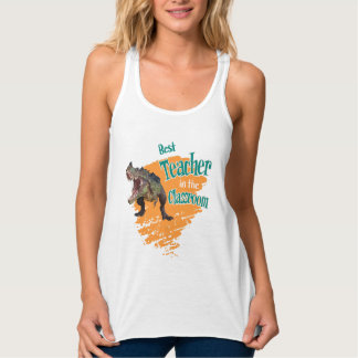 Camiseta Con Tirantes Dinosaurio Divertido Mejor Profesor en la Clase 