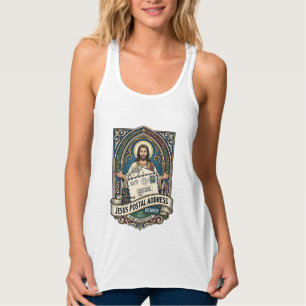 Camiseta Con Tirantes Dirección Postal de Jesús Cielo Dirección Postal d