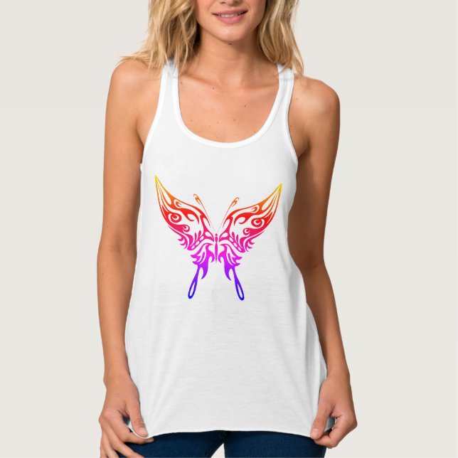 Camiseta Con Tirantes Diseño "Aura mariposa" para mujeres (Anverso)