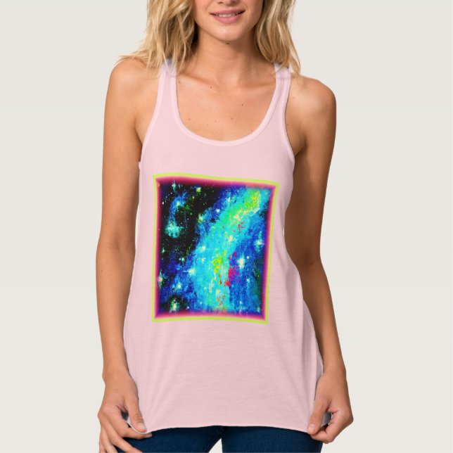 Camiseta Con Tirantes Diseño cósmico nebuloso y espacial. ¡Hazte con una (Anverso)