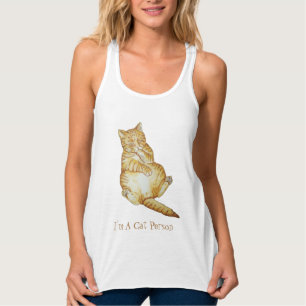 Camiseta Con Tirantes diseño de arte de ginger gatitos adorables