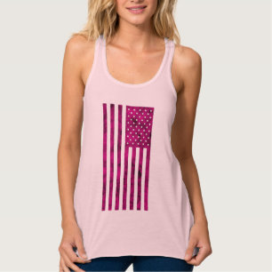 Camiseta Con Tirantes Diseño De Bandera De Estados Unidos Con Estrellas
