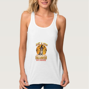 Camiseta Con Tirantes Diseño de bruja madre labrador Halloween_1