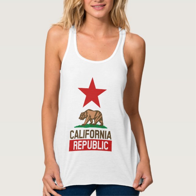 Camiseta Con Tirantes Diseño de la bandera del estado de la REPÚBLICA de (Anverso)
