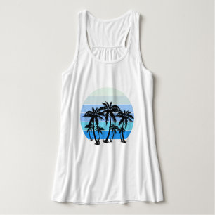 Camiseta Con Tirantes Diseño de playa asombroso