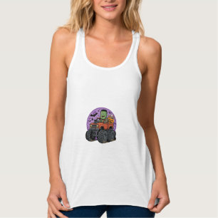 Camiseta Con Tirantes Diseño gráfico de camión monstruo de Frankenstein