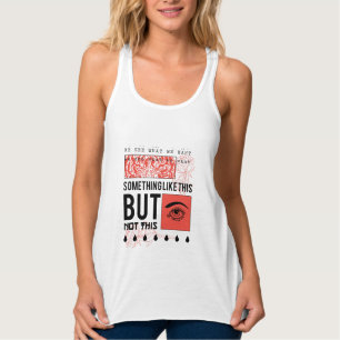 CAMISETA CON TIRANTES DISEÑO INCREÍBLE DE FLOR Y OJO