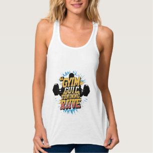 Camiseta Con Tirantes diseño motivacional de gimnasio