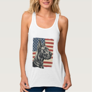 Camiseta Con Tirantes Diseño vectorial de bandera patriótica de Gran Dan