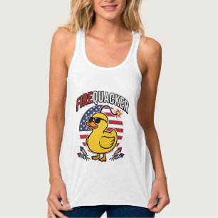 Camiseta Con Tirantes Diseño vectorial de fuegos artificiales de pato pa
