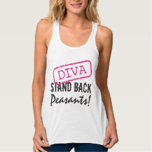 Camiseta Con Tirantes "DIVA - ¡RETROCEDER A LOS Campesinos!"