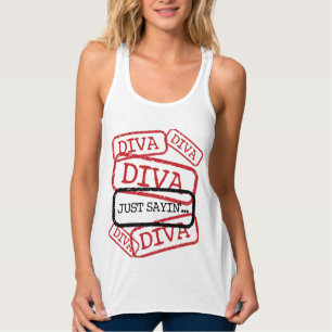 Camiseta Con Tirantes "DIVA" - Sólo digo...