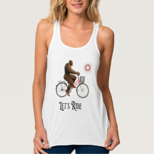 Camiseta Con Tirantes Divertida Aventura Retro en Bicicleta de Bigfoot