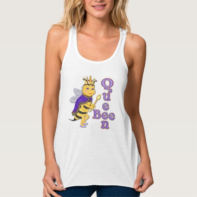 Camiseta Con Tirantes Divertido Queen Bee (Anverso)