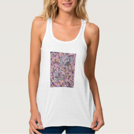 Camiseta Con Tirantes Dos flores