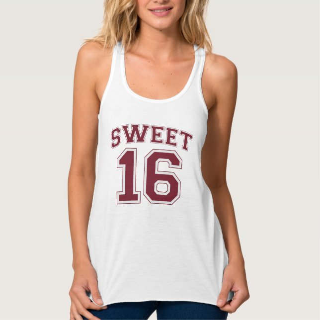 Camiseta Con Tirantes DULCE 16 Tee DE CUMPLEAÑOS DE DIVERSIDAD (Anverso)