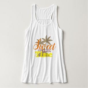 Camiseta Con Tirantes Dulce verano coloridas vibraciones de verano mujer