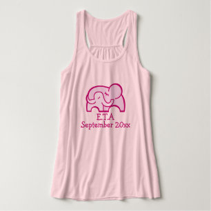 Camiseta Con Tirantes E.T.A. elefante abraza la imagen rosa de la matern