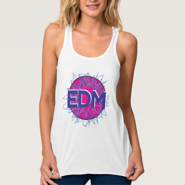 Camiseta Con Tirantes EDM Rave Shirt (Anverso)