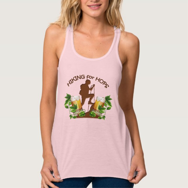 Camiseta Con Tirantes El ajustado Racerback de las mujeres que camina (Anverso)