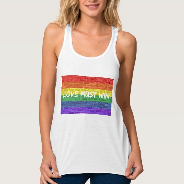 Camiseta Con Tirantes El amor debe ganar (Anverso)