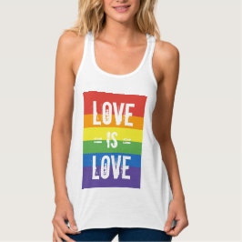 Camiseta Con Tirantes El amor es amor - La igualdad de amor es la bander