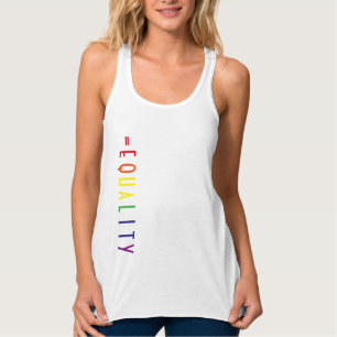 Camiseta Con Tirantes El amor es igual celebra igualdad de la boda