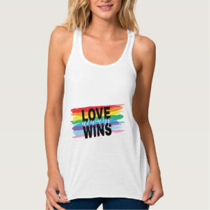 Camiseta Con Tirantes El amor LGBTQIA siempre gana Guay del orgullo arco