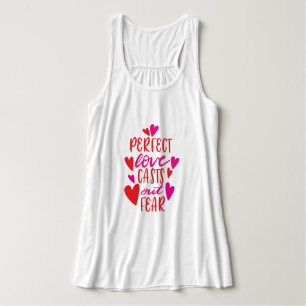 Camiseta Con Tirantes El amor perfecto transmite el tanque del miedo