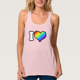 Camiseta Con Tirantes El arcoiris del corazón