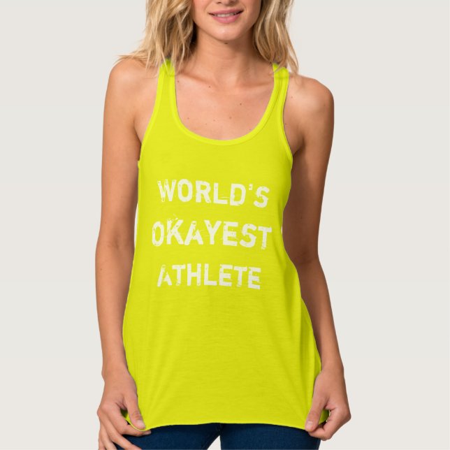Camiseta Con Tirantes El atleta más Okayés del mundo (Anverso)