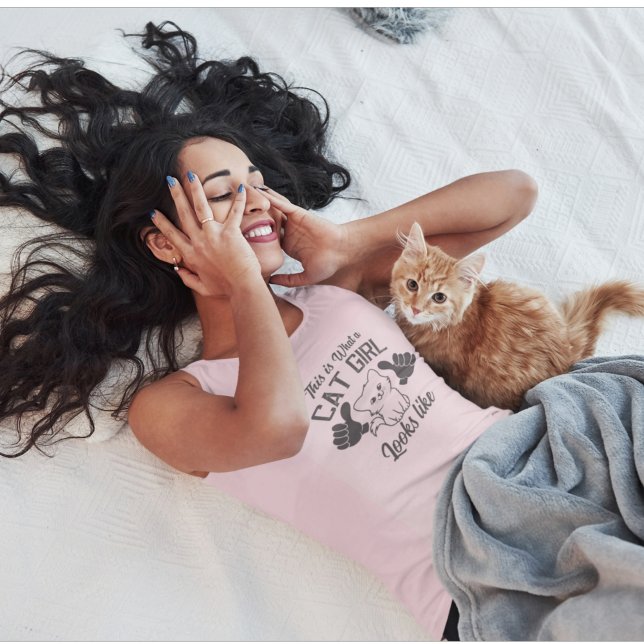 Camiseta Con Tirantes El Chica De Gatos Parece Un Ministero (Subido por el creador)