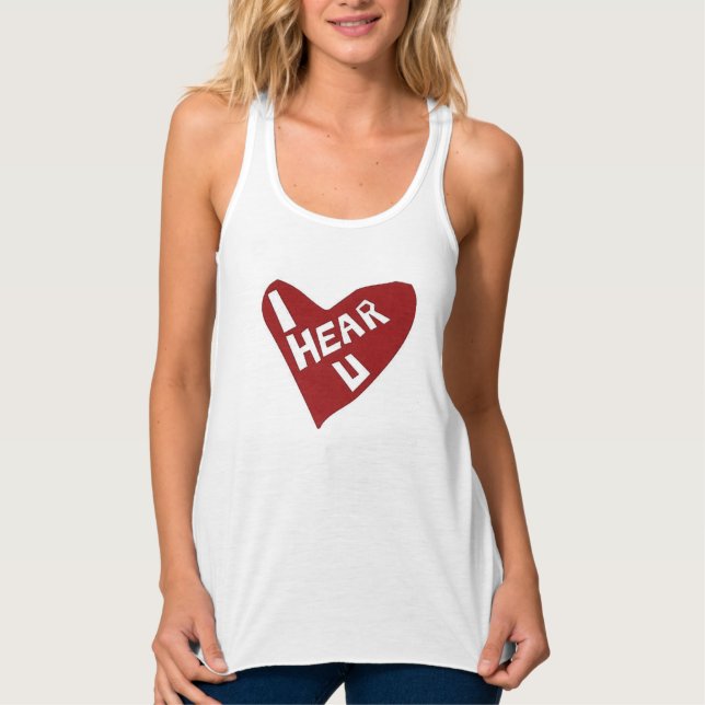 Camiseta Con Tirantes el corazón del oído (Anverso)