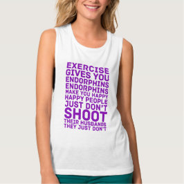 Camiseta Con Tirantes El ejercicio le da el tanque de los Endorphins