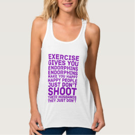 Camiseta Con Tirantes El ejercicio le da el tanque de los Endorphins