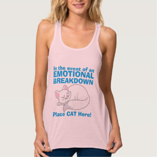 Camiseta Con Tirantes El gato descompuesto emocional