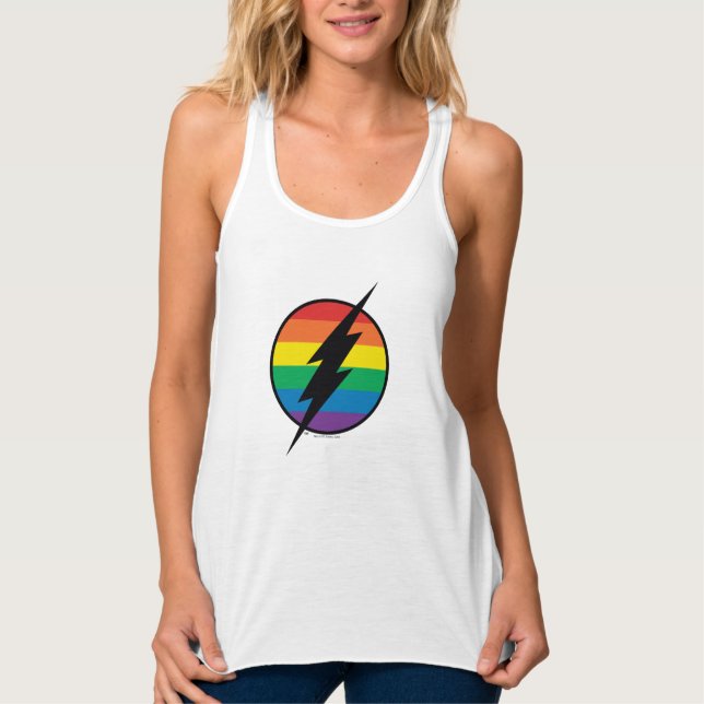 Camiseta Con Tirantes El logo de Flash Rainbow (Anverso)