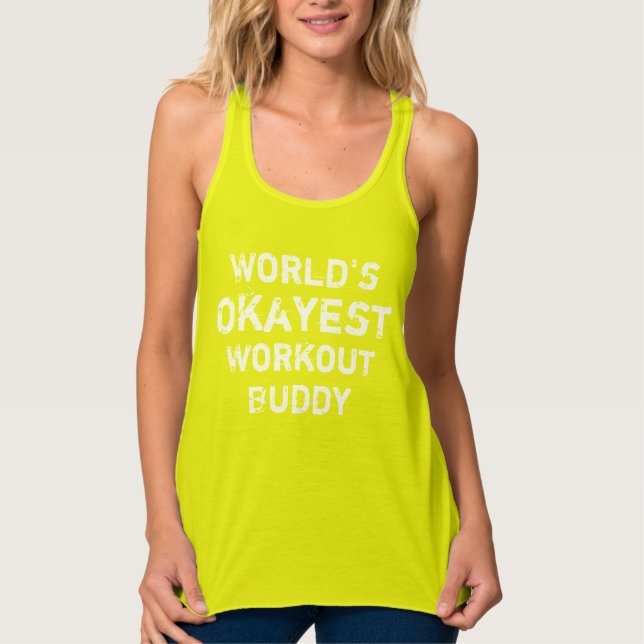 Camiseta Con Tirantes El mejor amigo del mundo para el entrenamiento (Anverso)