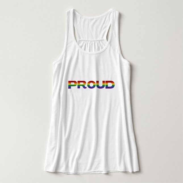 Camiseta Con Tirantes El orgullo del Purpurina LGBT (Diseño del anverso)