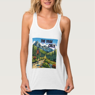 Camiseta Con Tirantes El sendero llama   Mujer caminando por un sendero