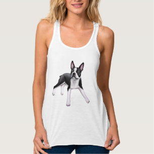 Camiseta Con Tirantes El tanque amistoso de Flowy Racerback del perro de